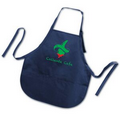 Brand Gear Handy Apron / Twill Bib Apron with 3 Pockets (22"x24")